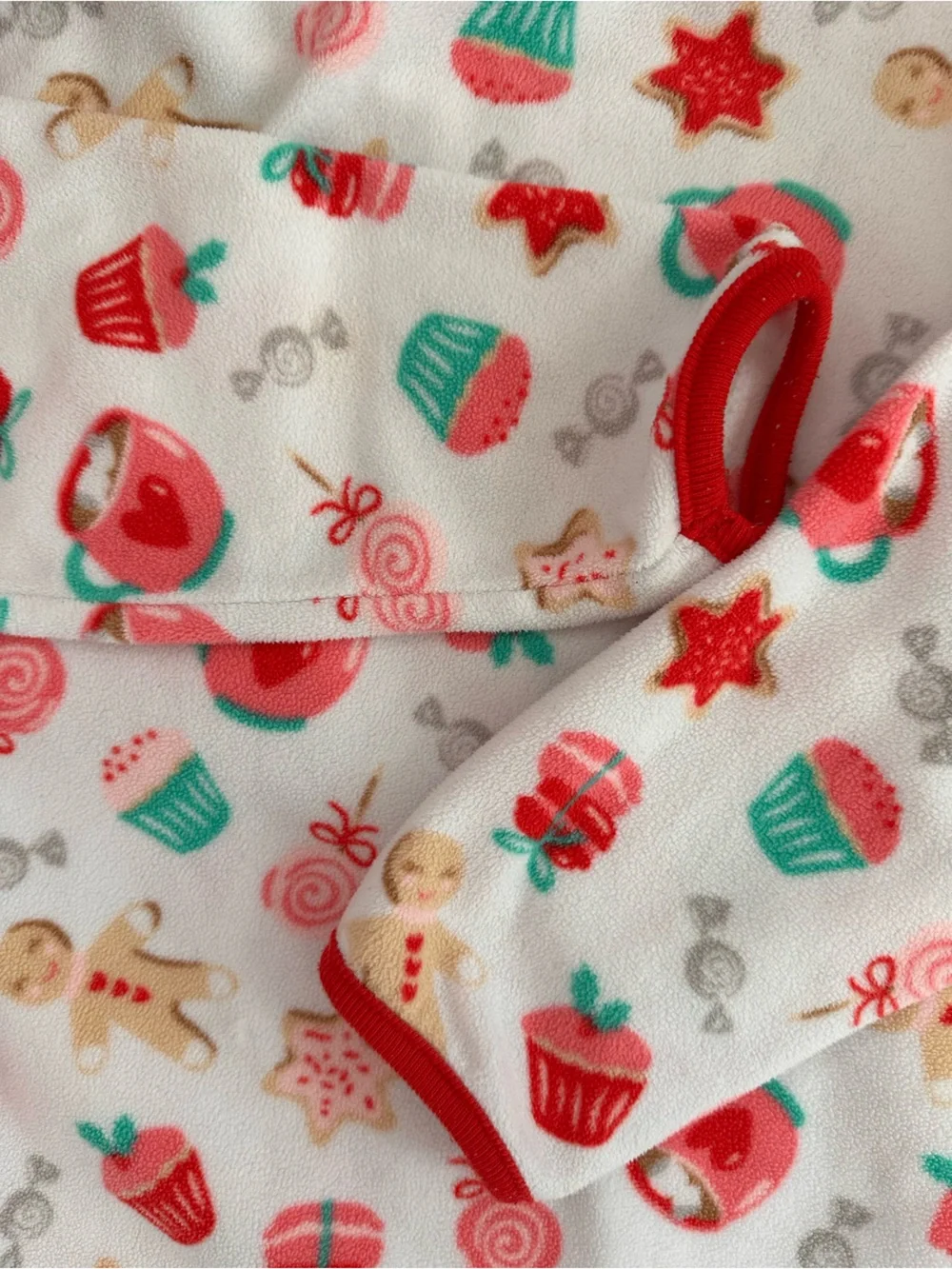 Carters holiday motif fleece nightgown, size 8-10Y